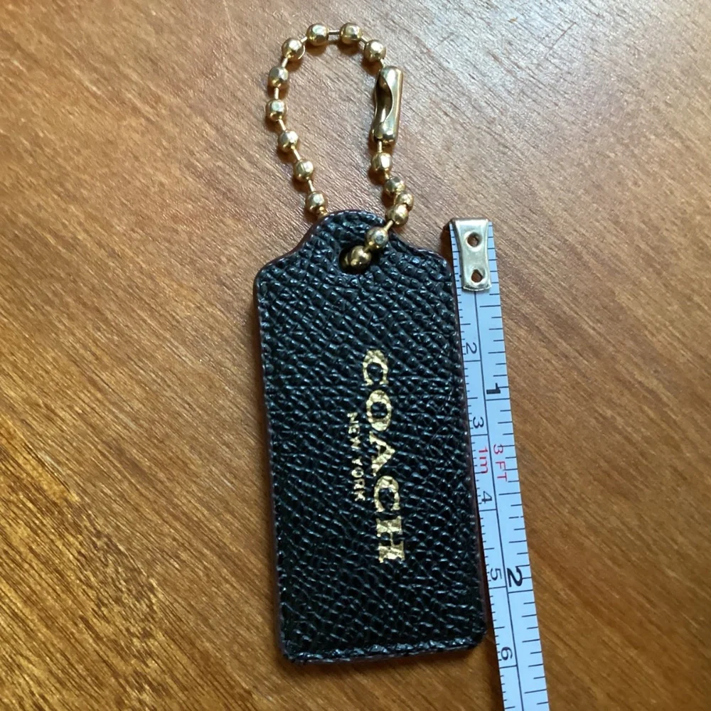 Coach Black Bag Tag/Hang Tag